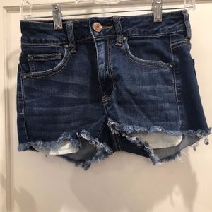 American American Eagle Jean Shorts Size 2 Cut off